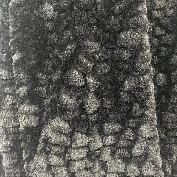 Adrienne Landau Black Faux Fur Moto Jacket - Picture 9 of 16